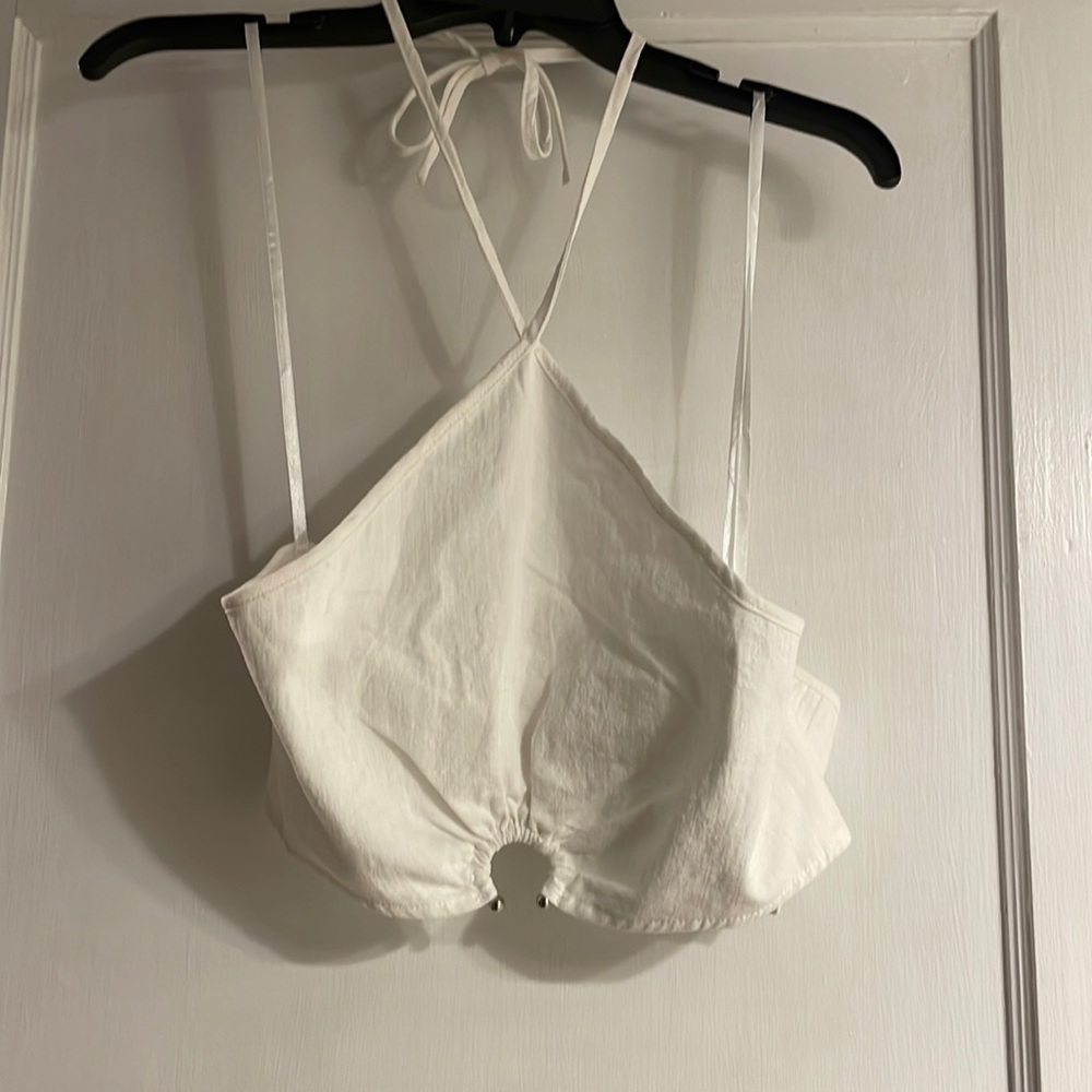 NWT white crop top from Petal and Pup